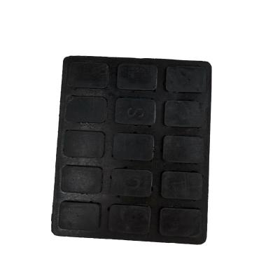 China Customized Size Heavy Duty Rubber Skid Pad For Car Lift Custom Shape for sale