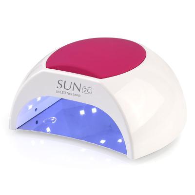 China SUN2C 48W LED Nail Sensor UV Nail Curing Lamp with 4 Timer Settings for Gel Nails and Toenail Curing Gel Polish Dryer Light for sale