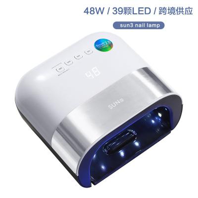 China Drying All Kinds of Nail Glue SUN3 Smart 2.0 48W LED Gel Nail Lamp Memory Timer LCD Display UV Sensor and Nail Dryer Dual Speed ​​Cure for sale