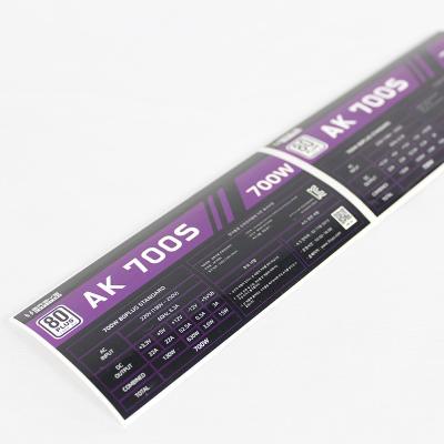 China Heat Sensitive Packaging Auxiliary Materials Waterproof Insulation Label Sticker Mechanical Material Flame Retardant Removable PVC Self-adhes for sale