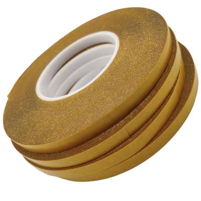 China Customized Heat Resistant High Adhesion Double Sided Polyester Yellow PET Adhesive Tape for sale