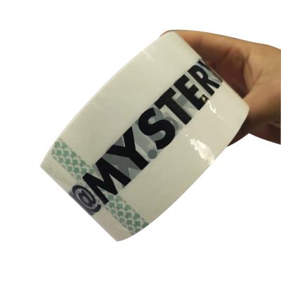 China Waterproof Stickers Personalize White Custom Carton Packing Tape Adhesive Sticker 45mm*100mOther for sale