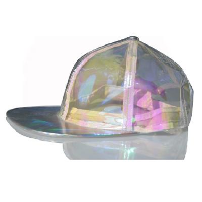 China COMMON 6 Panel Transparent PVC Material Snapback Cap for sale