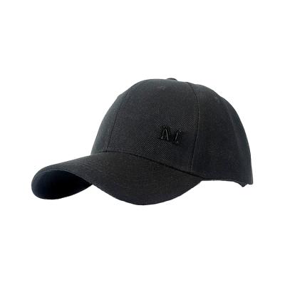 China China JOINT Manufacturer Men's Trend Cotton 6 Panel Metal Logo Simple Baseball Cap for sale