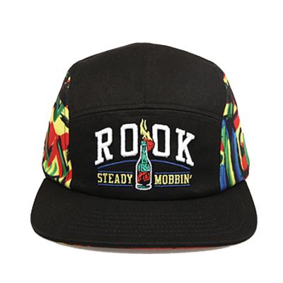 China COMMON New Style Custom 3D Cotton Embroidery Hip Hop Caps 5 Panel Camper Hats for sale