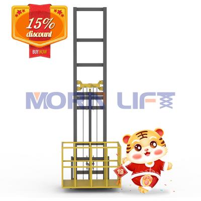 China Hotels MORNING 2500-22500mm Customizable 300kg-8000kg Small Goods Lift Hydraulic Cargo Lift Warehouse Freight Lifter for sale