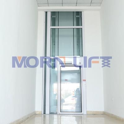 China Custom Chinese MORNING Indoor Outdoor Vertical Wheelchair Lift Home Elevator Home Lift Price With Glass Enclosure for sale