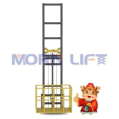 China Hotels MORNING Warehouse Freight Elevator Customizable Vertical Wall Mounted Small Goods Lift Electric Hydraulic Cargo Lift for sale