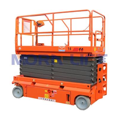 China Self Propelled Manlift 8 for morning 12m 10m 8m 12m 10m 8m aerial self working electric hydraulic popelled aerial man lift scissor lift for sale