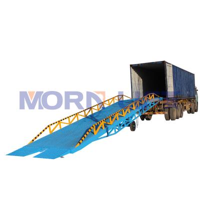 China Warehouse Loading Unloading Ramps 10 Ton Capacity Factory Dock Leveler Yard Ramp Hydraulic Dock Ramp Durable Container Use For Warehouse for sale