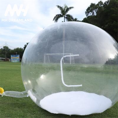 China Camping Commercial inflatable bubble house with tunnel inflatable bubble tent dome tent  for party for sale