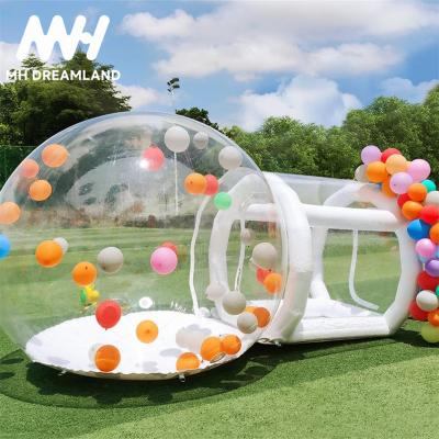 China Camping Hot selling inflatable bubble house with tunnel inflatable bubble tent dome tent  for party for sale