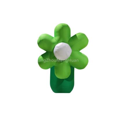 China Advertising Advertising Inflatable Green Colorful Flower Plant Cartoon Toys with Light Decoration Outdoor for Sale for sale