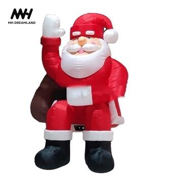 China Christmas Carnival Christmas Outdoor Festival Inflatable Santa Claus Cartoon Toy Father Customized for Christmas Decorations for sale