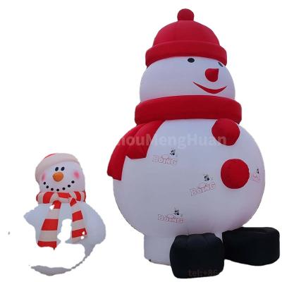 China Christmas Carnival Christmas Inflatable Snowman Cartoon Toy Movable Customized with LED Light  for outdoor for sale