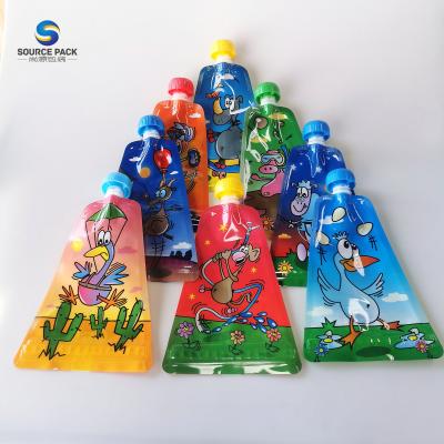 China Supplier Moisture Proof Verified Reusable Baby Food Pouch With Spout for sale