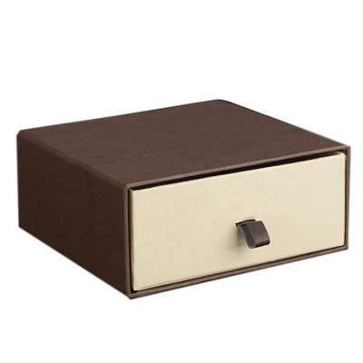 China Luxury Recycled Materials Matte Paper Drawer Sliding Packing Box for sale