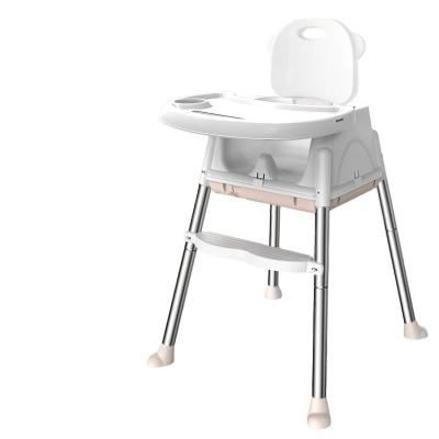 China Safety baby dining portable chair luxury baby umpire chair can move with wheels and seat protection baby highchair ASTM safety feeding baby dining chair for sale