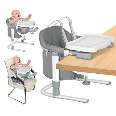 China Safety Comfortable Baby Dining Chair USA Certificated Most Popular 3 in 1 Baby Dining Portable Chair Umpire Chair Baby Feeding Hook-on Chair for sale