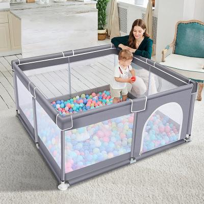 China New Baby Fence Indoor Playpen Foldable Modern Folding Plastic Baby Kids Playpen Safety Playpens for sale