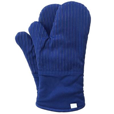 China Situable For Left And Right Hands Oven Mitts Silicone Flexibility Cotton With Terry Cloth Lining BBQ Heat Resistant Gloves for sale