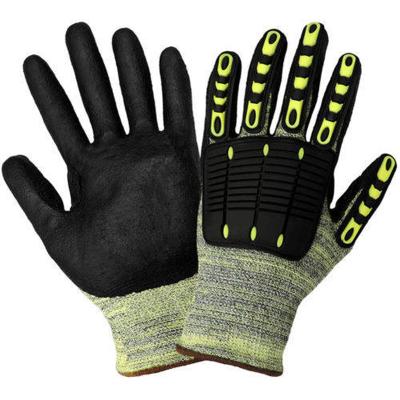 China Protect your hands. Seamless Anti Cut Knit HPPE Nitrile Grip Hand Protection Petroleum Gas Safety Work TPR Impact Gloves for sale