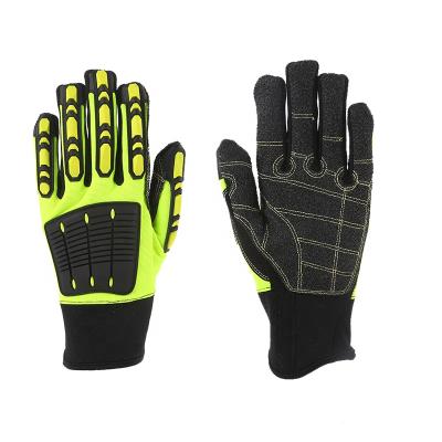 China Breathable Outdoor Sports Hiking Bicycle TPR Shock Proof Mechanical Work Anti Cut Impact Cycling Gloves for sale