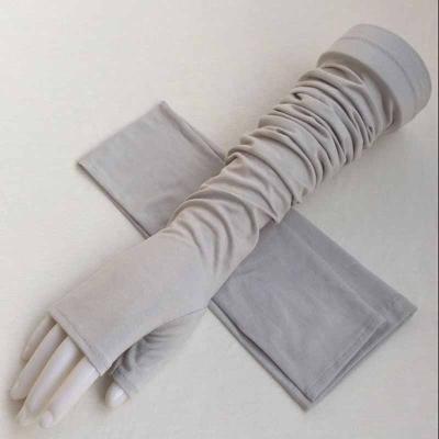 China Breathable And Comfortable Cool Feeling Summer Fashion Tattoo Ice Cream Sun Block UV Protective Silk Arm Sleeves for sale