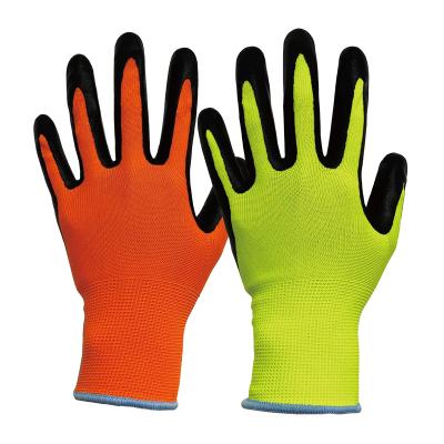 China Men Women Lightweight Ultra Thin Breathable Grip PU Coated Light Duty Work Gloves for sale