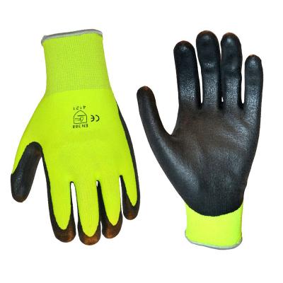 China Excellent Handle Seamless Nylon Knit Palm Dipped Construction Garden Fishing Nitrile Coated Safety Work Gloves for sale