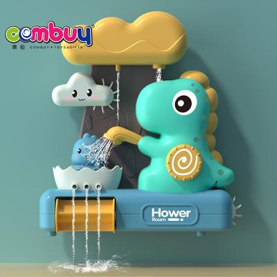 China Bath Toy Dinosaur Suction Cup Spray Water Baby Bathroom Shower Effluent Toy for sale