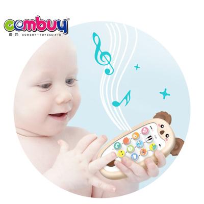 China Toy Cartoon Battery Operated Animals Light Music Baby Mobile Phone Electric Interactive Toy for sale