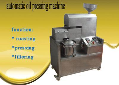 China commercial automatic peanut oil pressing machine with roast/press/filter function for sale