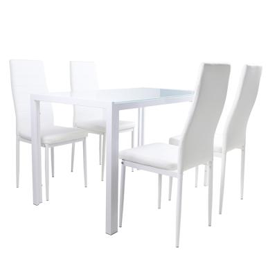 China K/D Package Kitchen Indoor Dining Table Set 4 Or 6 Chairs Modern Dining Table Set Dining Room Furniture for sale