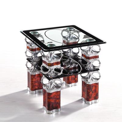 China Hot Sale Africa Home Furniture Glass Coffee Table Design Side Dining Coffee Tea Table for sale