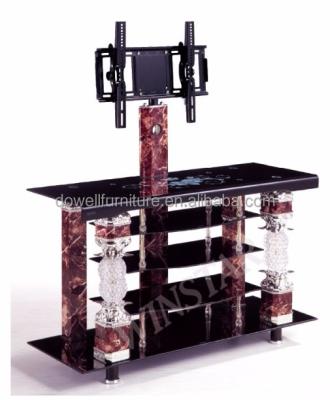 China High-end modern metal LCD TV stand coffee table LCD TV stand wholesale black glass TV stand for sale