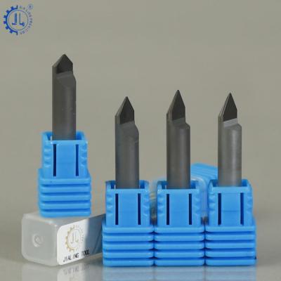 China JIALING PCD CNC Diamond V Milling Machining Bits For Sharp And Durable PCD V Ceramic And Marble Tiles Tombstone Cutting Processing Tools for sale