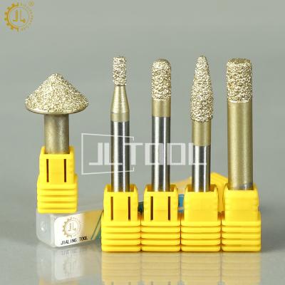 China CNC Milling JIALING Diamond Conical Cylindrical Emery Wheel Electric Grinding Main Stone Carving Marble Engraving Bit for sale