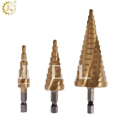 China CNC Universal Industrial Grade Hole Punch Tool Machining High Speed ​​Tapered Reamer Step Pagoda Milling Steel Drill for sale