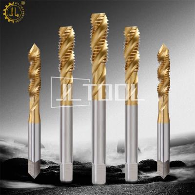 China CNC Milling Machine Spiral Groove Tap with Coating Multifunctional HSS Spiral Groove Machine Tap for Stainless Steel Casting for sale