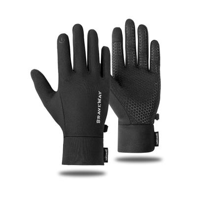 China Gym Protection Winter Running Cycling And Hiking Touch Screen Anti Slip Silicone And Heat Insulation Manufacturer Customized Gloves for sale