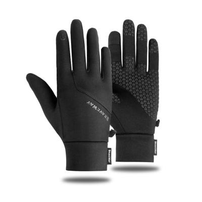 China Gym protection Winter running cycling and hiking touch screen silicone anti slip and thermal insulation manufacturer's customized gloves for sale