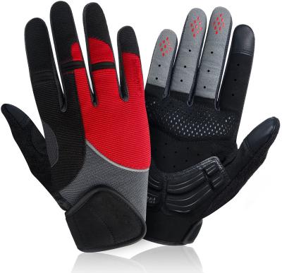 China 2022 High Quality Breathable Full Finger Outdoor Sports Bike Non-slip Gloves For Adults for sale