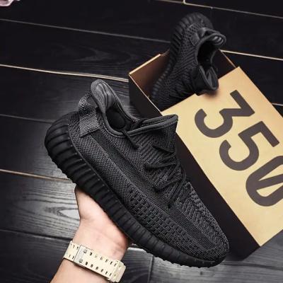 China Original yeezy Logo Shock Absorption Sneakers Men Women Breathable Pulsating Casual Running Tennis Shoes Fashion Trend Brand 350 for sale