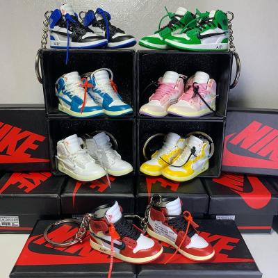 China Wholesale 3D plastic Yeezy 350 v2 AJ1 J sneaker rubber ordan shoes main chain with mini box for sale