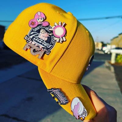 China Wholesale Europe Baseball Cap Hat Pins Custom Logo Enamel Hat Clip Holders Soft Hat Club Pins for sale