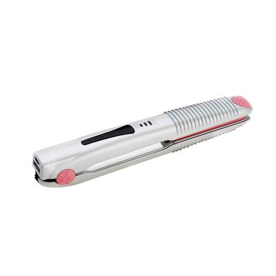 China Wireless USB Hair Straightener New 2 in 1 Wireless USB Hair Straightener Cordless Hair Straightening Comb Portable Mini Flat Iron Styling Hair Curler for sale