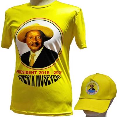 China QUICK DRY T-shirt 120g Polyester Sublimation Political Election Campaign Full Color Printing T Shirt for sale