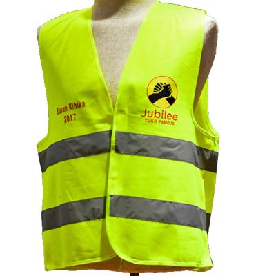 China Water Proof OEM Fabric Reflector Jackets Best Selling Knitted Safety Reflective Vest Available for sale