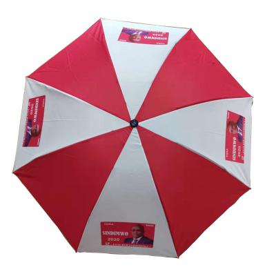 China Cheap Promotional Outdoor Election Large Push Button Umbrella Custom Umbrella for sale